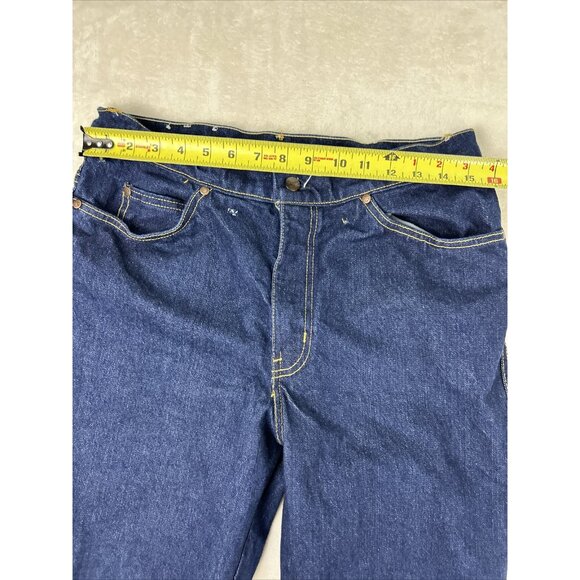 Vintage GWG CANADA GREAT WESTERN GARMENT COMPANY JEANS SIZE 32 X 31 DARK WASH - Picture 4 of 8